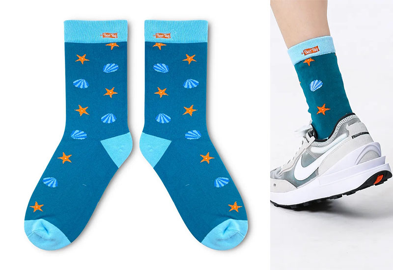 海星貝殼 厚襪款(2種尺寸) 